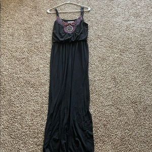 Long, black dress